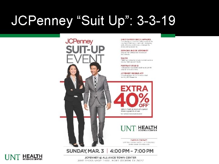 JCPenney “Suit Up”: 3 -3 -19 JCPenney “Suit Up”: 3 -3 -19