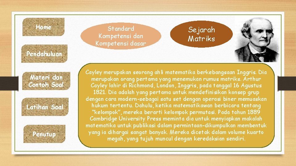 Home Standard Kompetensi dan Kompetensi dasar Sejarah Matriks Pendahuluan Materi dan Contoh Soal Latihan