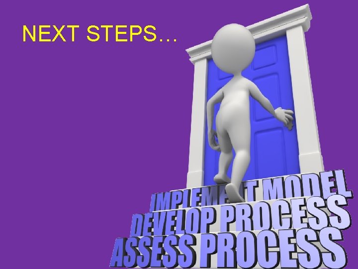 NEXT STEPS… 