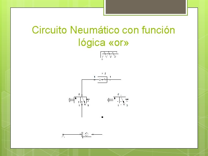 Circuito Neumático con función lógica «or» 