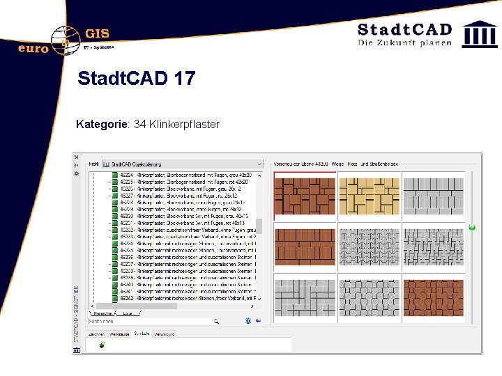 Stadt. CAD 17 Kategorie: 34 Klinkerpflaster 