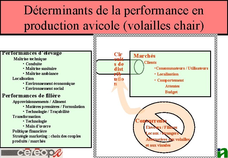 Déterminants de la performance en production avicole (volailles chair) Performances d’élevage Maîtrise technique •