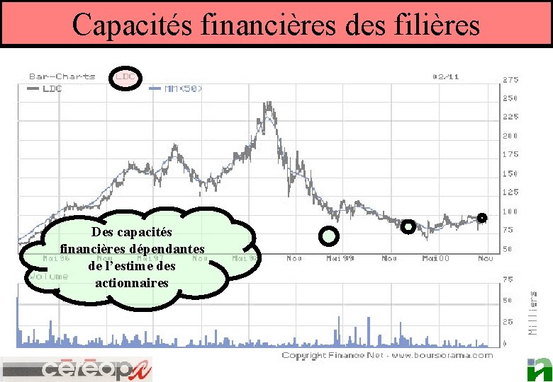 Capacités financières des filières Des capacités financières dépendantes de l’estime des actionnaires 