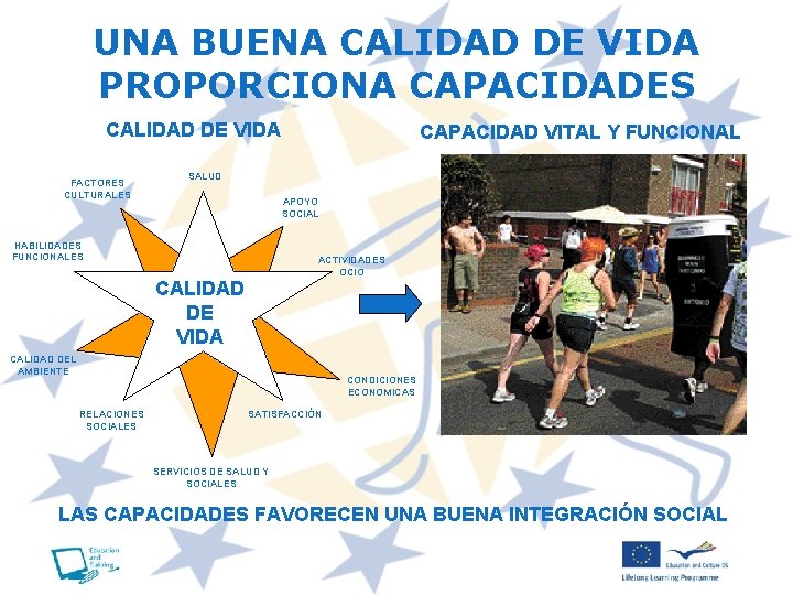 UNA BUENA CALIDAD DE VIDA PROPORCIONA CAPACIDADES CALIDAD DE VIDA FACTORES CULTURALES CAPACIDAD VITAL