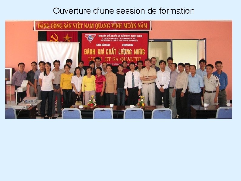 Ouverture d’une session de formation 