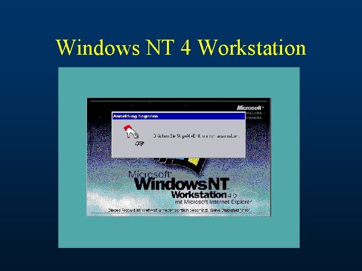Windows NT 4 Workstation 