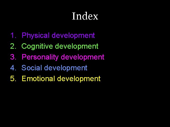 Index Personality Development Part B presentation The adolescent analysis of Isabella