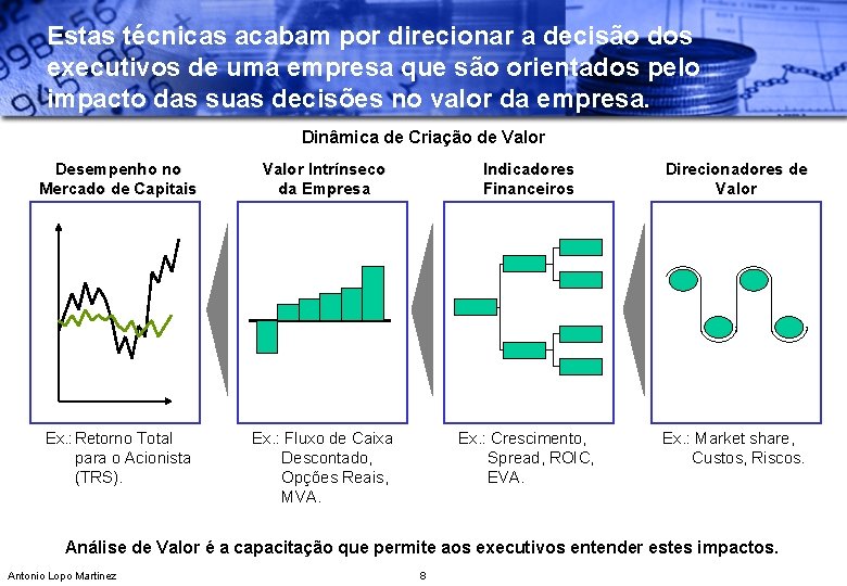 Estas técnicas acabam por direcionar a decisão dos executivos de uma empresa que são