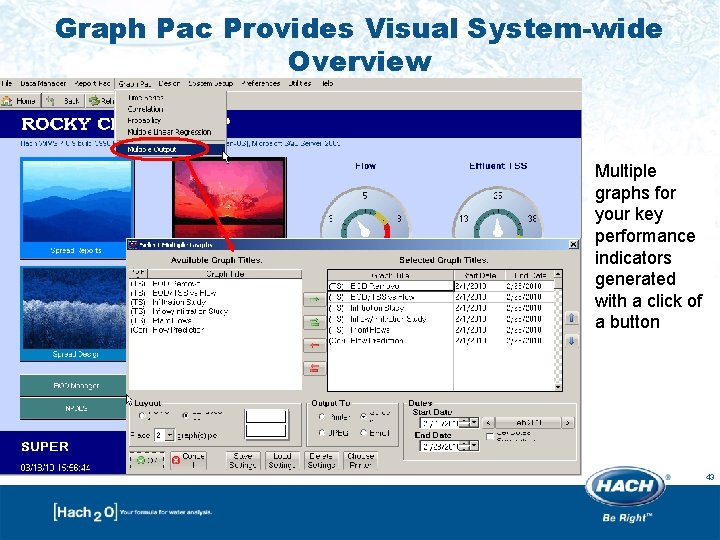 Graph Pac Provides Visual System-wide Overview Multiple graphs for your key performance indicators generated Graph Pac Provides Visual System-wide Overview Multiple graphs for your key performance indicators generated