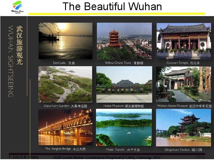 The Beautiful Wuhan F. Liu, E. K. Wang 2020 Quark Matter Conference Proposal (CCNU), The Beautiful Wuhan F. Liu, E. K. Wang 2020 Quark Matter Conference Proposal (CCNU),