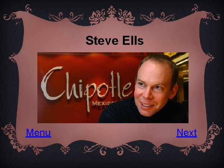 Steve Ells Menu Next 