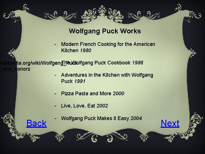 Wolfgang Puck Works - Modern French Cooking for the American Kitchen 1980 - The