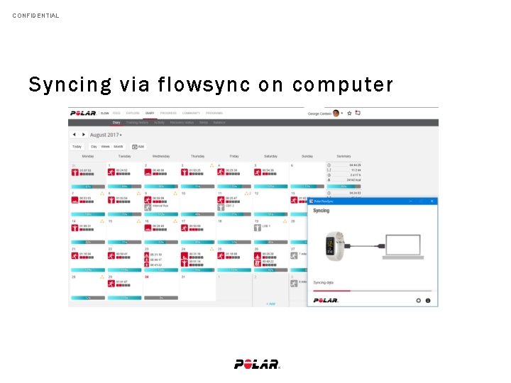 CONFIDENTIAL Syncing via flowsync on computer 