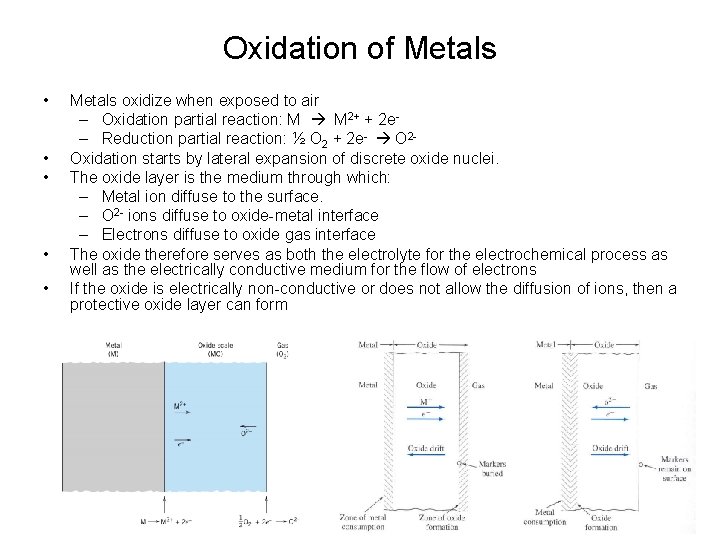 Oxidation of Metals • • • Metals oxidize when exposed to air – Oxidation