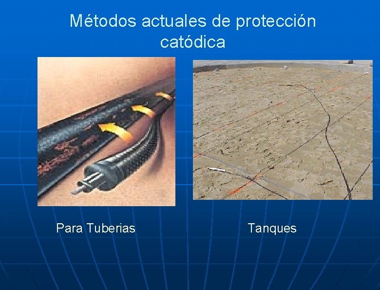 Métodos actuales de protección catódica Para Tuberias Tanques 