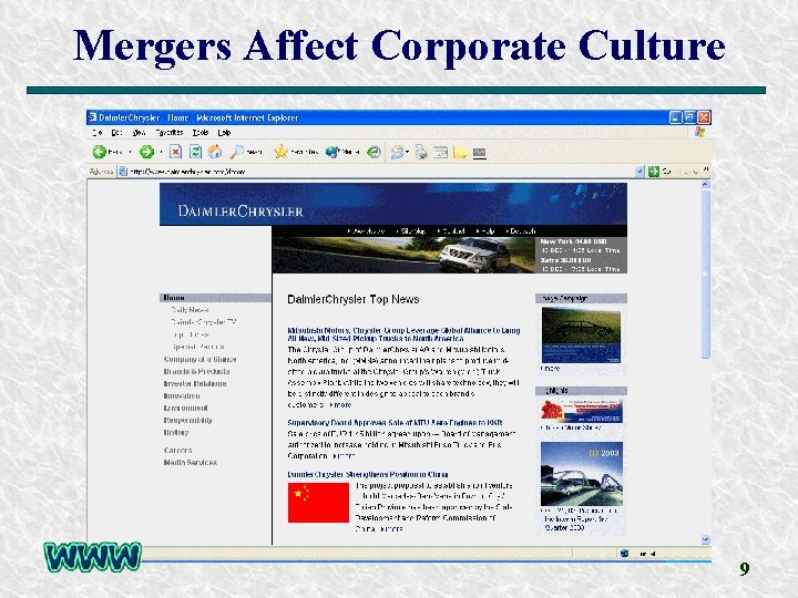 Mergers Affect Corporate Culture 9 