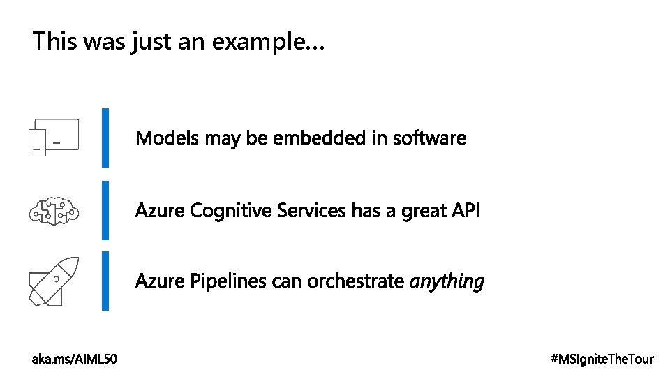 This was just an example… 