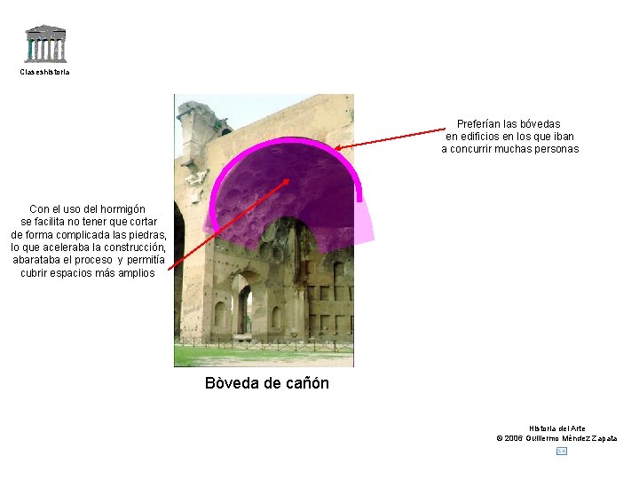 Claseshistoria Preferían las bóvedas en edificios en los que iban a concurrir muchas personas