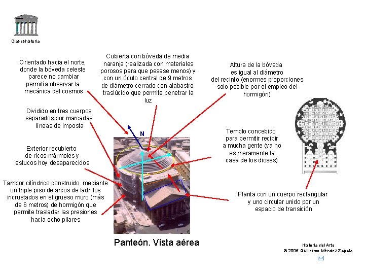 Claseshistoria Orientado hacia el norte, donde la bóveda celeste parece no cambiar permitía observar