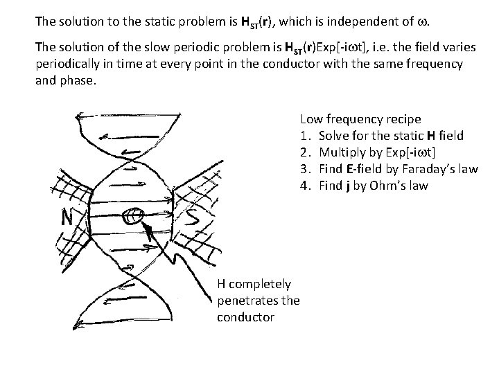 The solution to the static problem is HST(r), which is independent of w. The