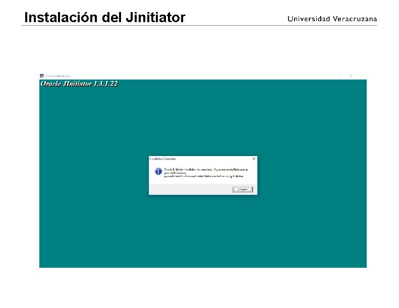 Instalación del Jinitiator Instalación del Jinitiator