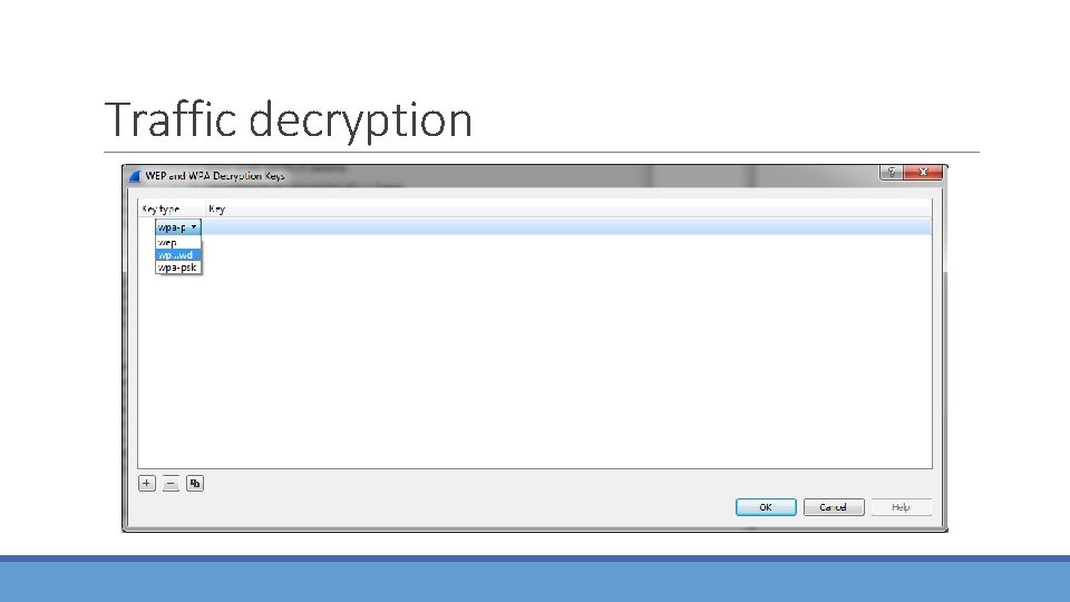 Traffic decryption 