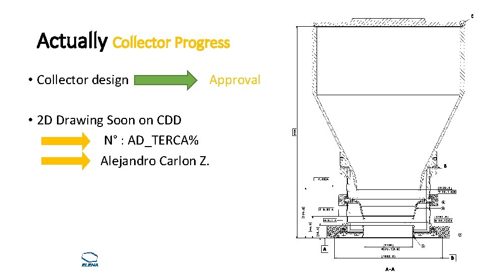 Actually Collector Progress • Collector design Approval • 2 D Drawing Soon on CDD