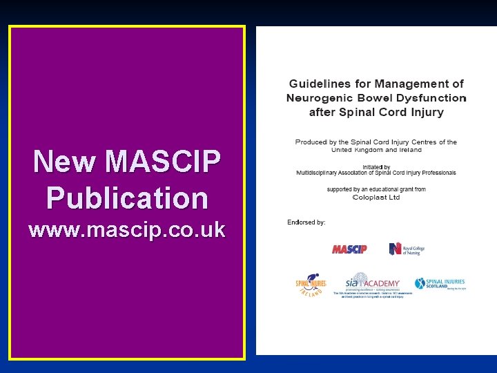 New MASCIP Publication www. mascip. co. uk 