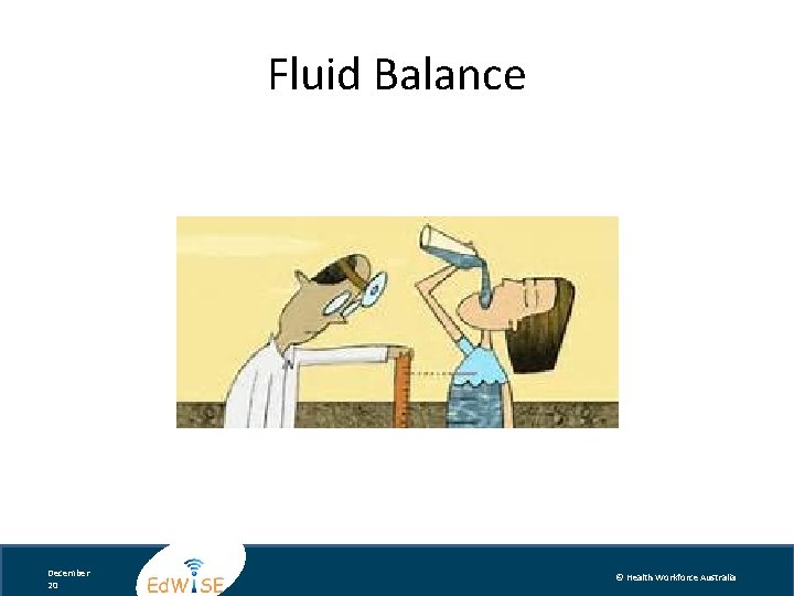 Fluid Balance December 20 © Health Workforce Australia 