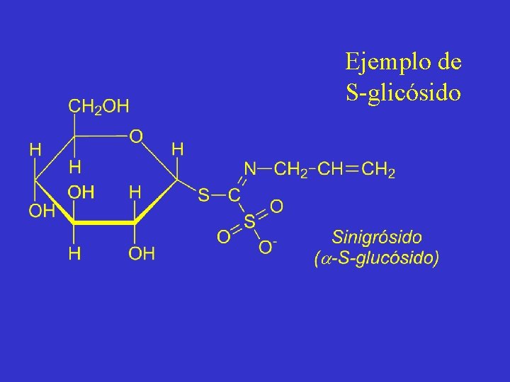 Ejemplo de S-glicósido 