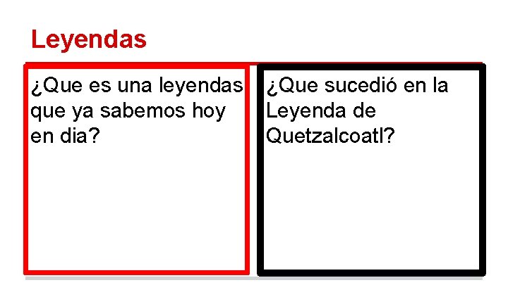 Leyendas ¿Que es una leyendas que ya sabemos hoy en dia? ¿Que sucedió en