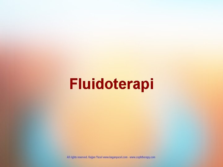 Fluidoterapi 