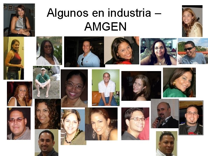 Algunos en industria – AMGEN 