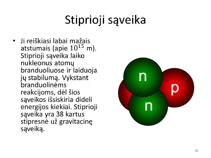 Stiprioji sąveika • 26 