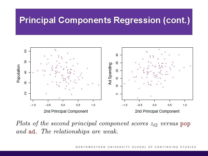 Principal Components Regression (cont. ) 