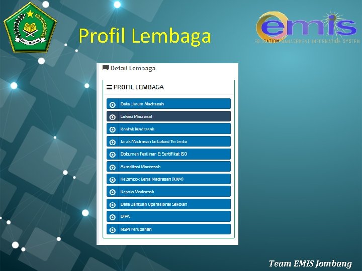 Profil Lembaga Team EMIS Jombang 