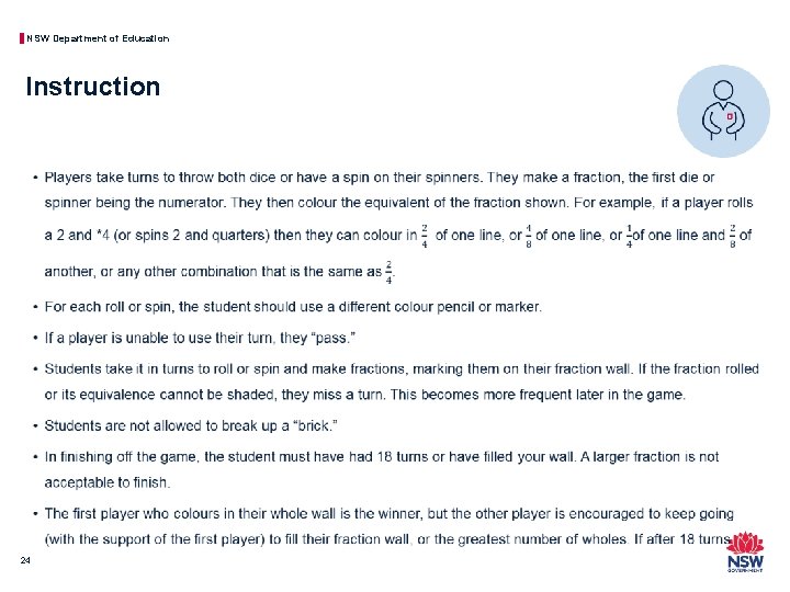 NSW Department of Education Instruction • 24 