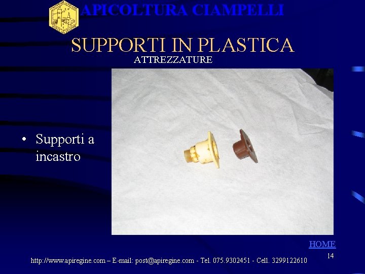 APICOLTURA CIAMPELLI SUPPORTI IN PLASTICA ATTREZZATURE • Supporti a incastro HOME http: //www. apiregine. APICOLTURA CIAMPELLI SUPPORTI IN PLASTICA ATTREZZATURE • Supporti a incastro HOME http: //www. apiregine.
