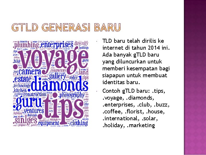  TLD baru telah dirilis ke internet di tahun 2014 ini. Ada banyak g.