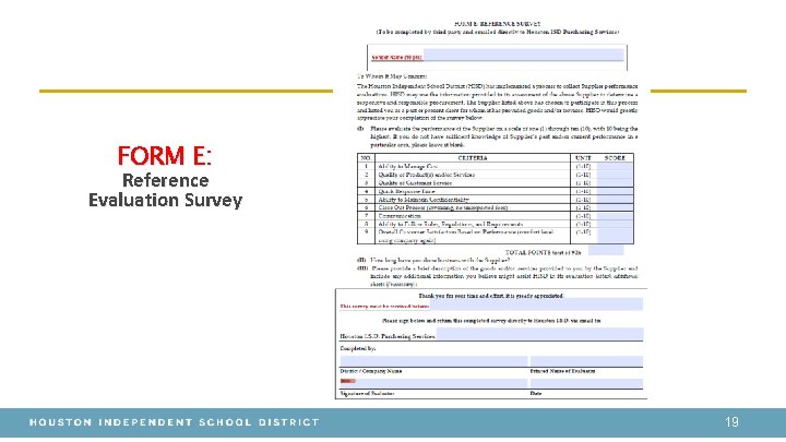 FORM E: Reference Evaluation Survey 19 