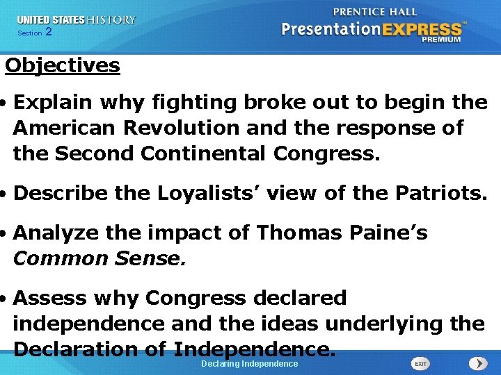 Chapter Section 2 25 Section 1 Objectives • Explain why fighting broke out to Chapter Section 2 25 Section 1 Objectives • Explain why fighting broke out to