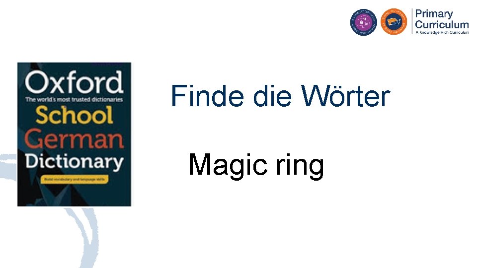 Finde die Wörter Magic ring 