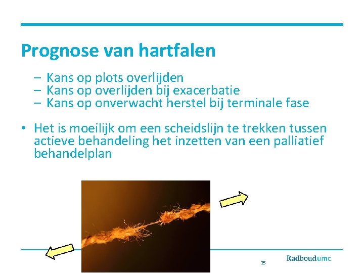 Prognose van hartfalen – Kans op plots overlijden – Kans op overlijden bij exacerbatie