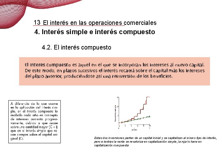 13 El interés en las operaciones comerciales 4. Interés simple e interés compuesto 4. 13 El interés en las operaciones comerciales 4. Interés simple e interés compuesto 4.