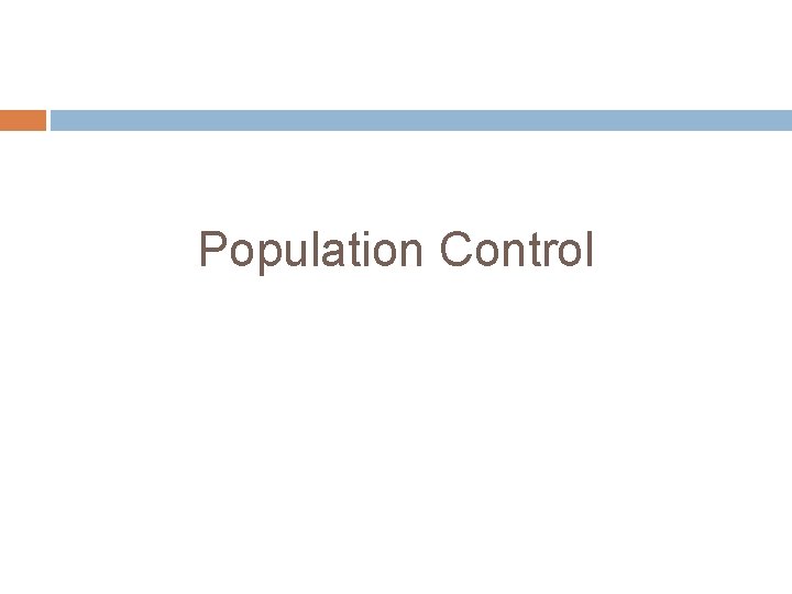 Population Control 