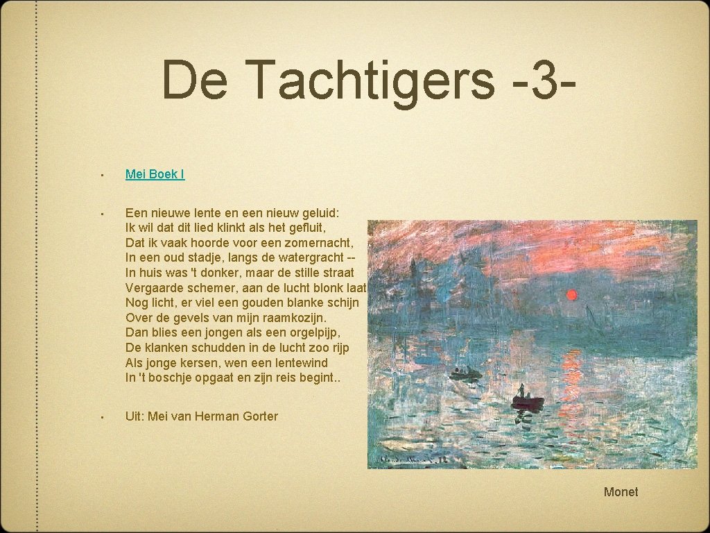 De Tachtigers -3 • Mei Boek I • Een nieuwe lente en een nieuw