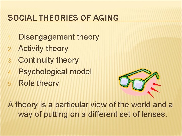 Chapter 12 Applications in Special Areas GERONTOLOGY AND