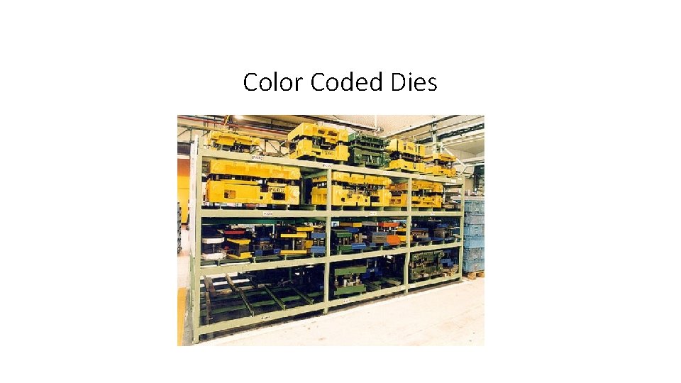 Color Coded Dies 