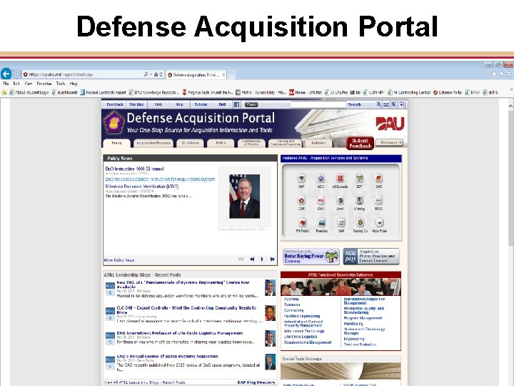 Defense Acquisition Portal 108 