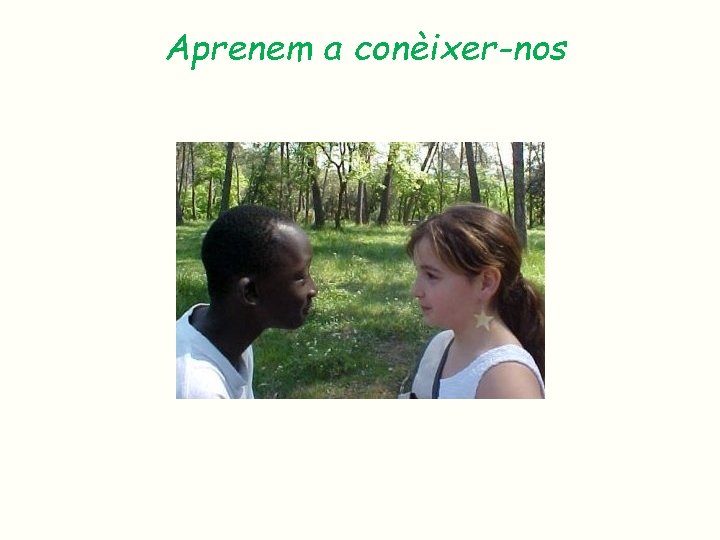 Aprenem a conèixer-nos Aprenem a conèixer-nos